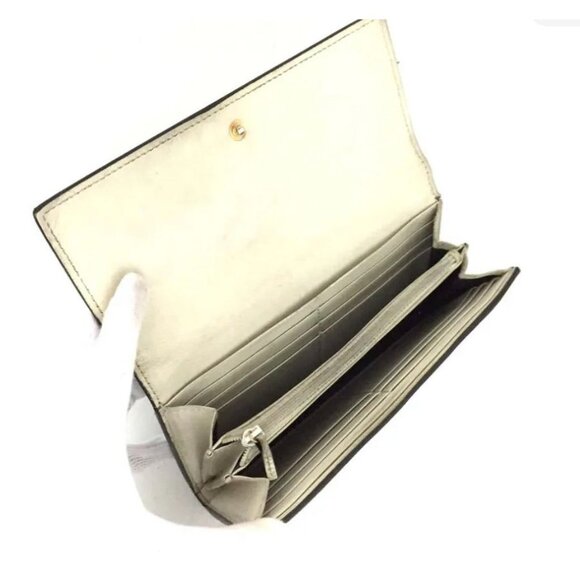 👛  AUTHENTIC GUCCI GG LOGO PVC LEATHER LONG BILFOLD WALLET - Picture 5 of 7